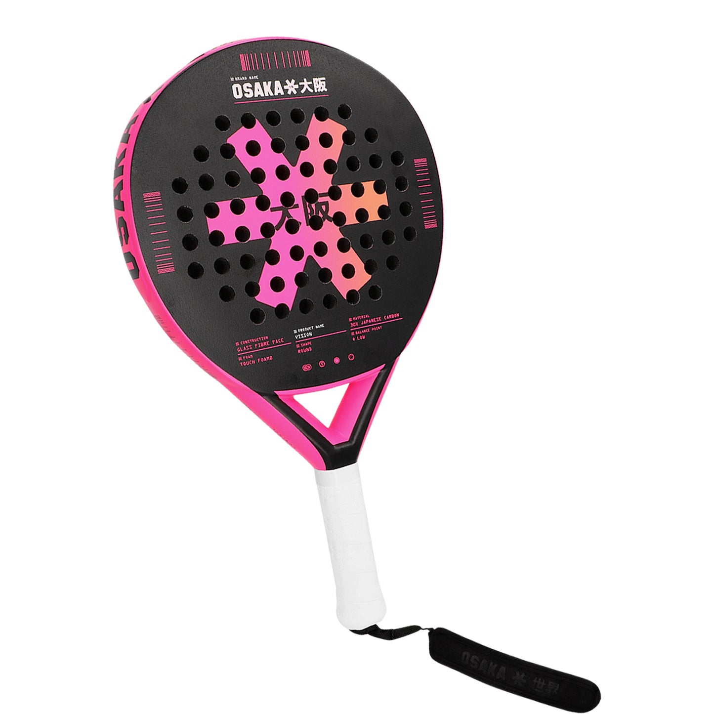 Osaka Padel Racket - Vision - Control | Fluo Pink