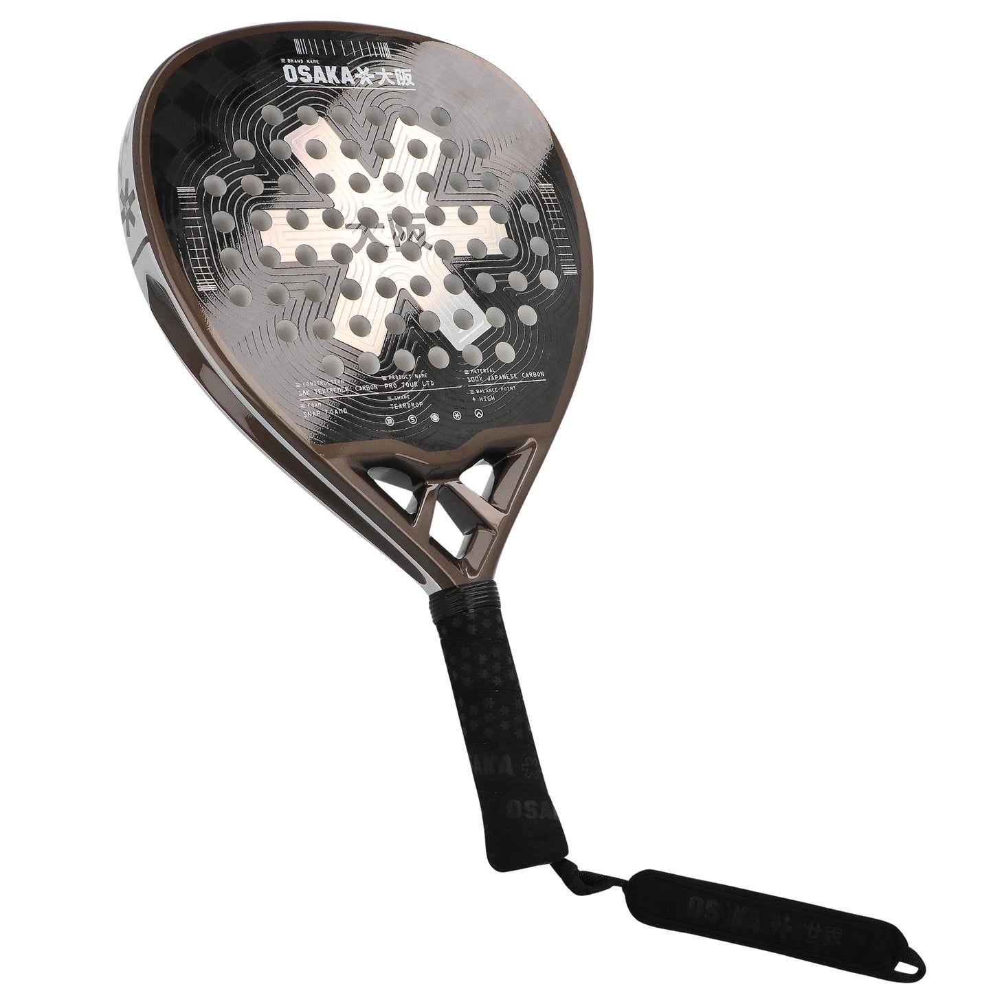 Osaka Padel Racket - Pro Tour LTD - Power | Silver-Hologram