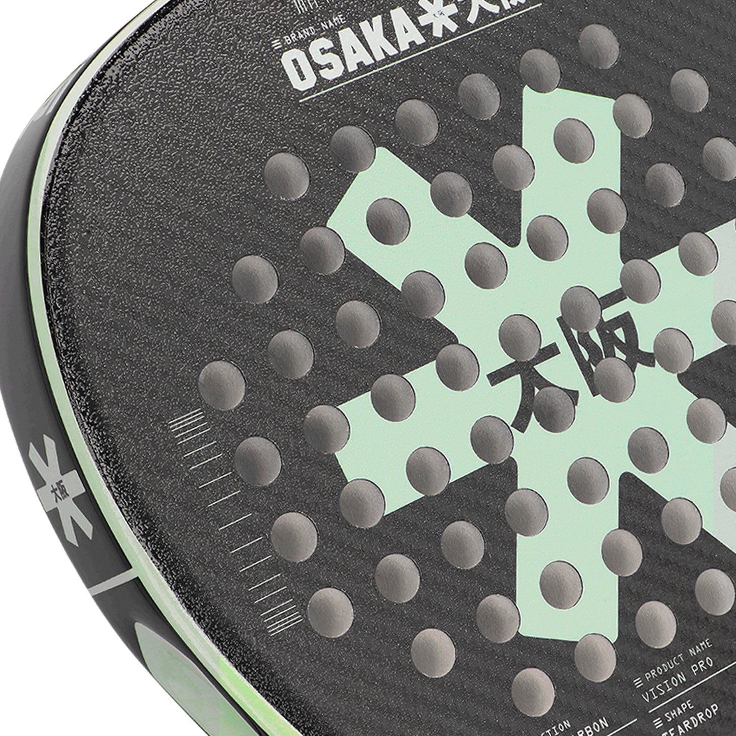 Osaka Padel Racket - Vision Pro - Power | Opal Green