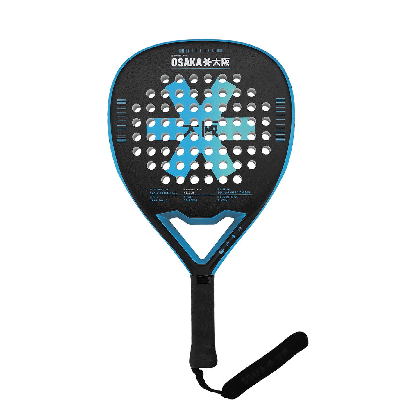 Osaka Padel Racket - Vision - Power | Electric Blue