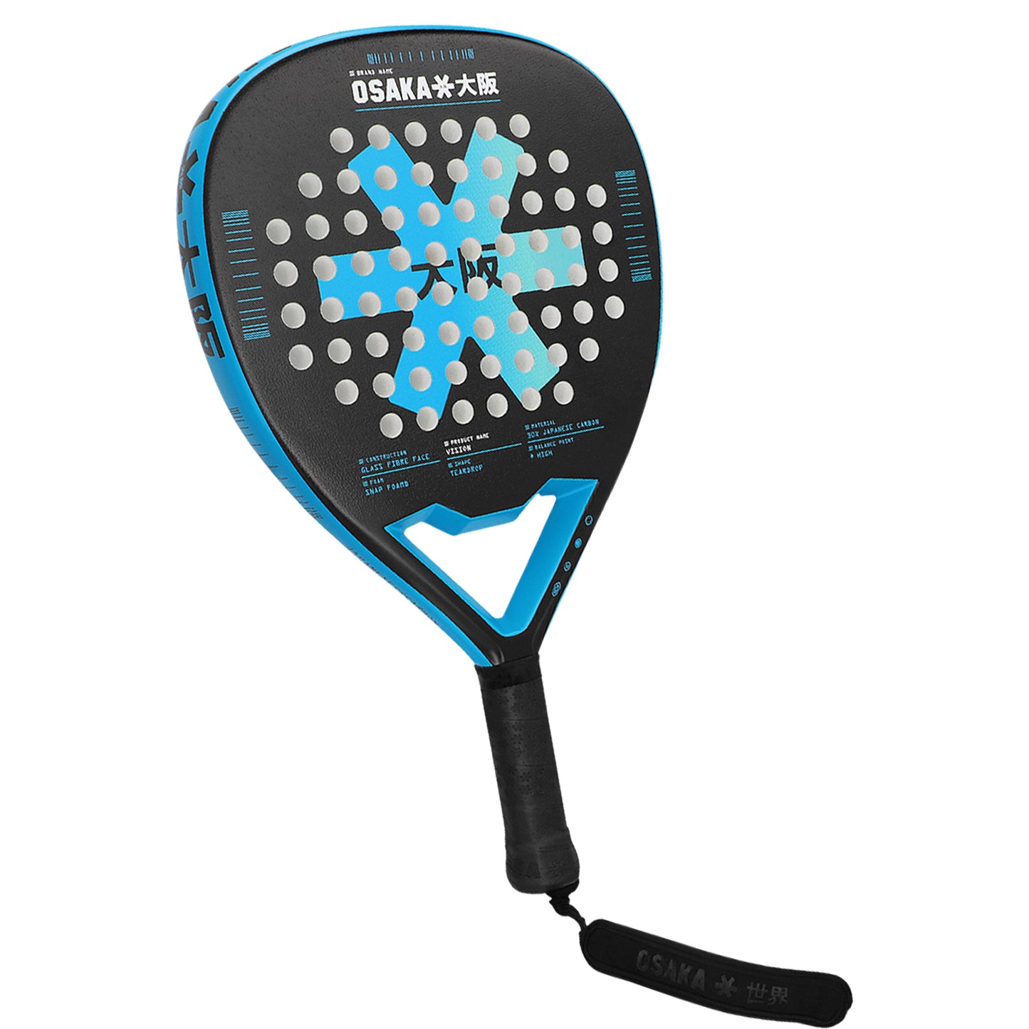 Osaka Padel Racket - Vision - Power | Electric Blue