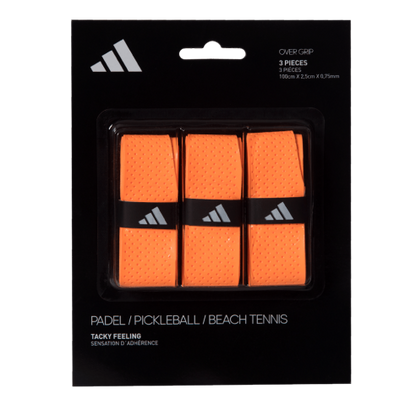 Adidas - Set of 3 Padel/Pickleball/Beach Tennis Overgrip (Black/White/Orange/Pink/Yellow)