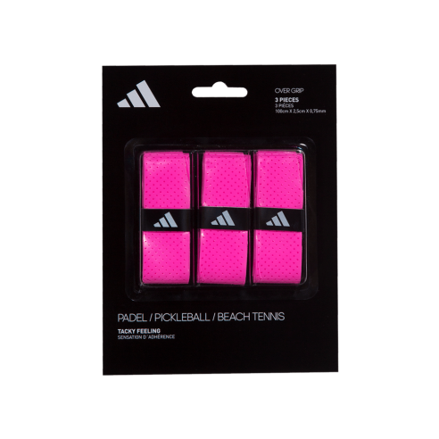 Adidas - Set of 3 Padel/Pickleball/Beach Tennis Overgrip (Black/White/Orange/Pink/Yellow)