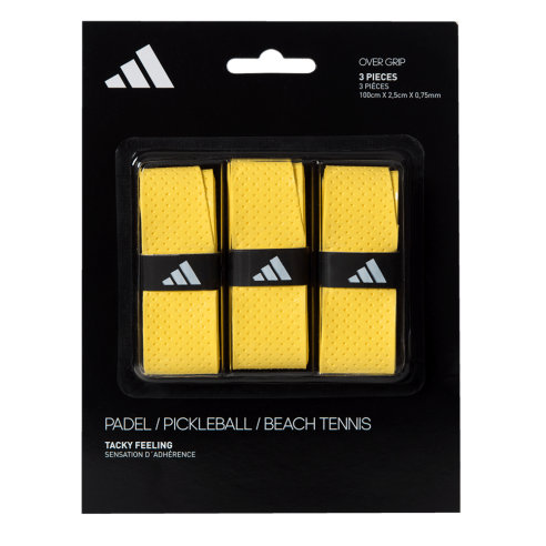 Adidas - Set of 3 Padel/Pickleball/Beach Tennis Overgrip (Black/White/Orange/Pink/Yellow)